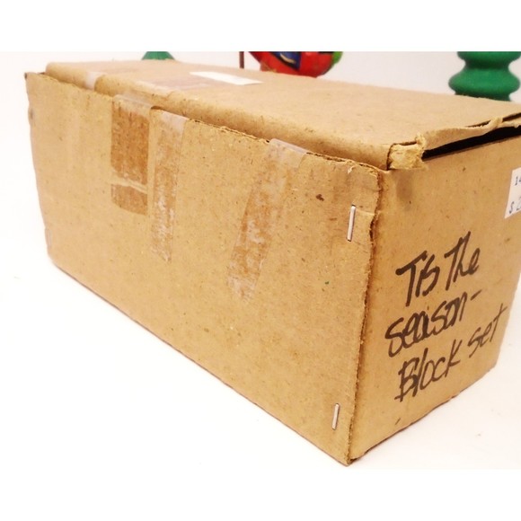 Midwest Importers All Wood "Tis the Season" Santa & Wooden Blocks #13737-6 - Picture 14 of 15